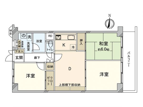 武蔵境スカイハイツ 間取図(平面図)