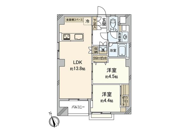 武蔵野桜橋マンション 間取図(平面図) 武蔵野桜橋マンション 間取図(平面図)