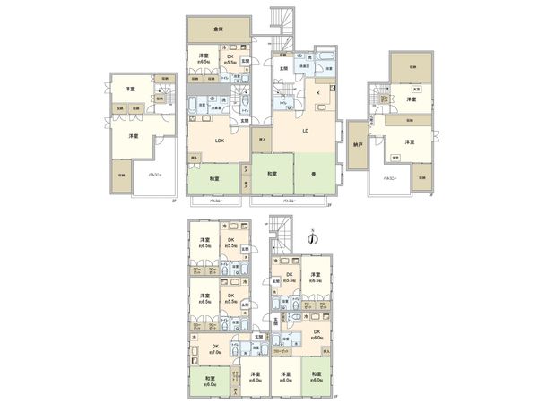 三鷹市深大寺2丁目 第2黒澤コーポ 間取図(平面図)