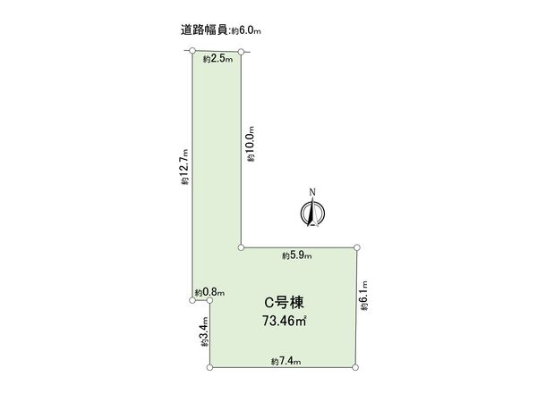 保土ケ谷区神戸町 土地C区画 区画図 保土ケ谷区神戸町 土地C区画 区画図