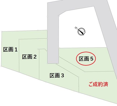 保土ケ谷区峰岡町3丁目 土地5区画 区画図 保土ケ谷区峰岡町3丁目 土地5区画 区画図