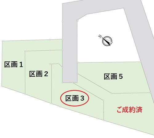 保土ケ谷区峰岡町3丁目 土地3区画 区画図 保土ケ谷区峰岡町3丁目 土地3区画 区画図