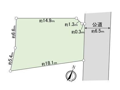 保土ケ谷区上菅田町 古家付き土地 区画図