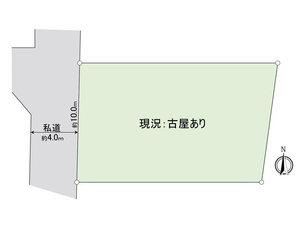 保土ケ谷区上菅田町 古家付き土地 区画図