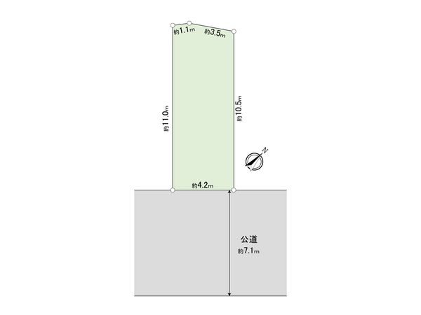 保土ケ谷区西久保町 古家付き土地 区画図 保土ケ谷区西久保町 古家付き土地 区画図