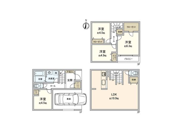 南区井土ケ中町 土地 その他建物プラン例 南区井土ケ中町 土地 その他建物プラン例