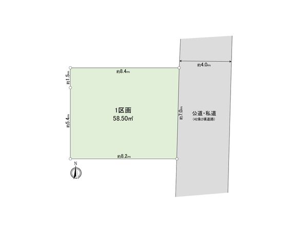 南区井土ケ中町 土地 区画図 南区井土ケ中町 土地 区画図