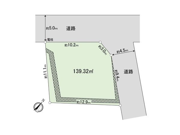 南区永田東1丁目 土地 区画図