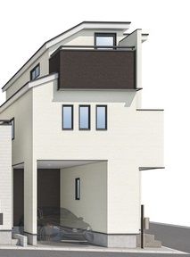 西区東久保町 新築戸建C号棟 外観パース図 外観パース図