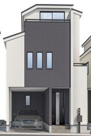 西区東久保町 新築戸建B号棟 外観パース図 西区東久保町 新築戸建B号棟 外観パース図