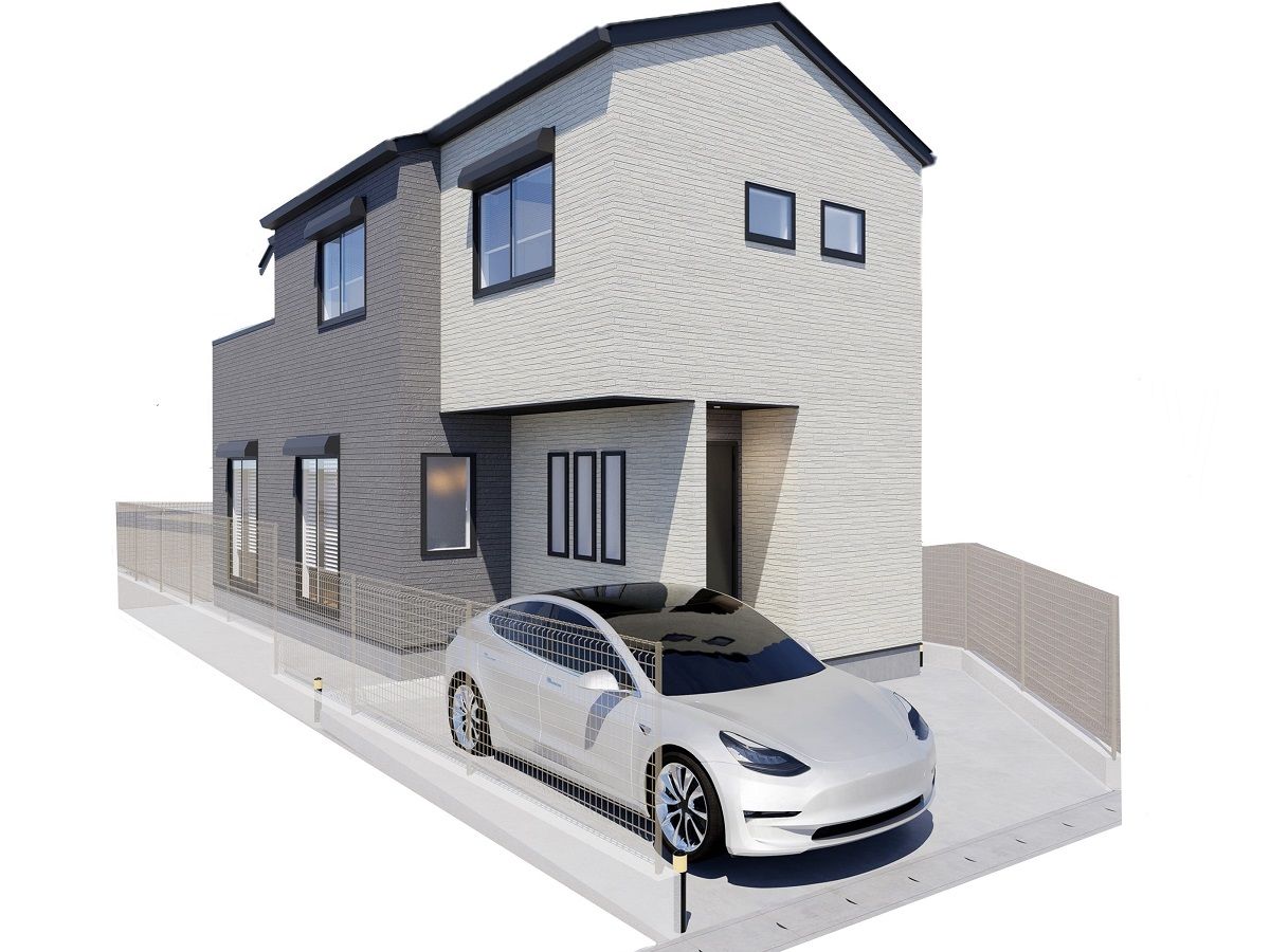 保土ケ谷区岩井町 新築戸建 外観パース図 外観パース図