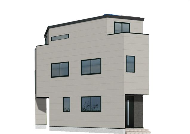 南区永田北3丁目 新築戸建B棟 外観パース図 南区永田北3丁目 新築戸建B棟 外観パース図
