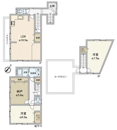 保土ケ谷区仏向町 戸建 間取図(平面図)