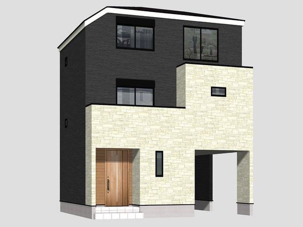 保土ケ谷区神戸町 新築戸建B号棟 外観パース図