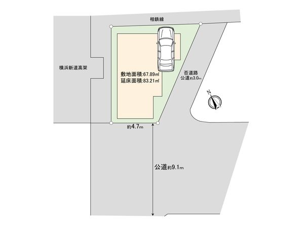 保土ケ谷区星川3丁目 新築戸建 区画図 保土ケ谷区星川3丁目 新築戸建 区画図