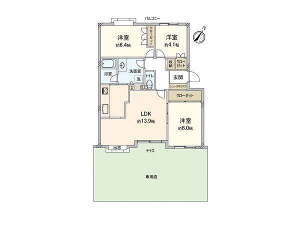 保土ヶ谷桜ヶ丘パークホームズ 間取図(平面図) 間取図(平面図)
