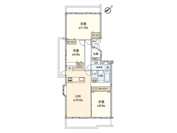 アーバンハイツ保土ヶ谷 間取図(平面図)