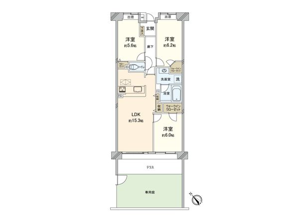 コスモ星川パークステージ 間取図(平面図) 間取図(平面図)