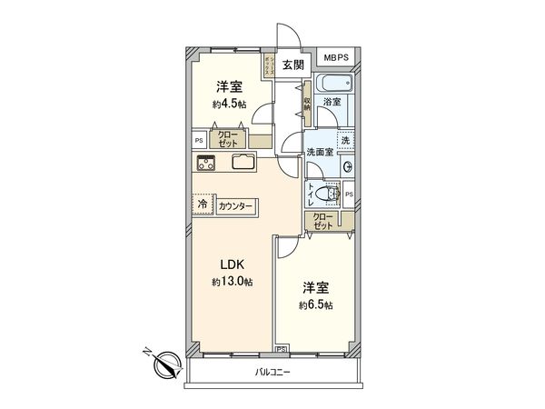 保土ヶ谷スカイマンション 間取図(平面図) 間取図(平面図)