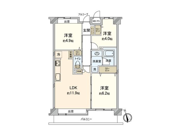コスモ横浜和田町ヒルズ 間取図(平面図) コスモ横浜和田町ヒルズ 間取図(平面図)
