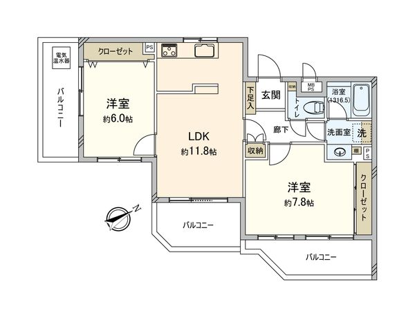 弘明寺北パークホームズ 間取図(平面図) 弘明寺北パークホームズ 間取図(平面図)