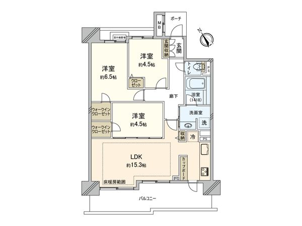 デイパーク横濱天王町 間取図(平面図)