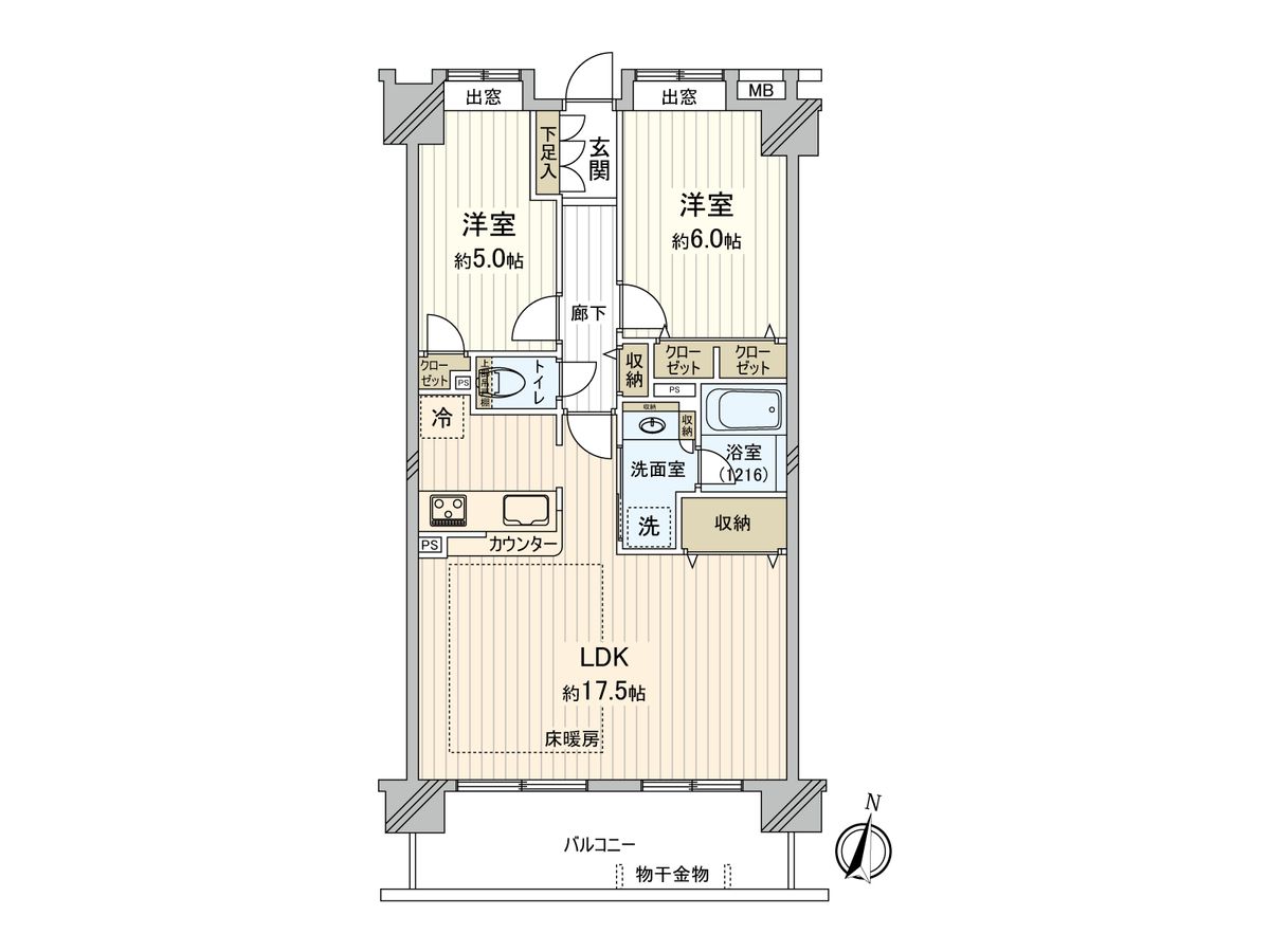 クレストフォルム横浜グランステージ 間取図(平面図) 間取図(平面図)