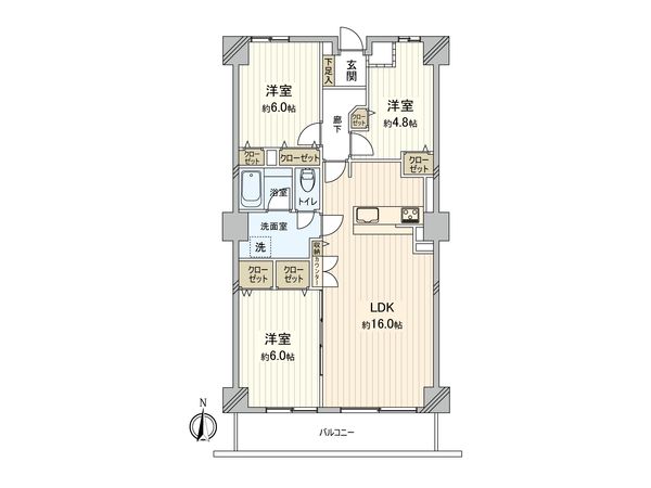 横浜南ガーデン 間取図(平面図)