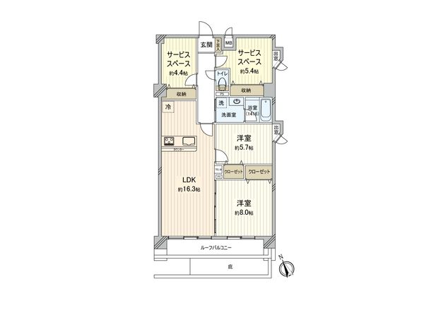 中銀保土ヶ谷公園マンシオン 間取図(平面図) 中銀保土ヶ谷公園マンシオン 間取図(平面図)