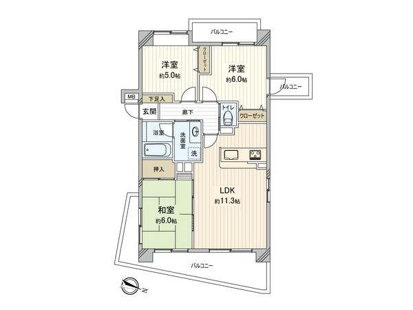 マークミュー清水ヶ丘公園 間取図(平面図) マークミュー清水ヶ丘公園 間取図(平面図)