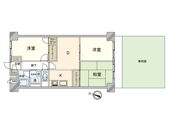 グリーンヒルズ横浜 E棟 間取図(平面図) グリーンヒルズ横浜 E棟 間取図(平面図)