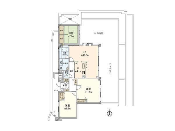 コスモヒルズ永田山王台 間取図(平面図) コスモヒルズ永田山王台 間取図(平面図)