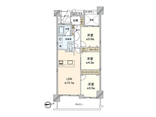 フェイム上星川ヒルサイドテラス 間取図(平面図)
