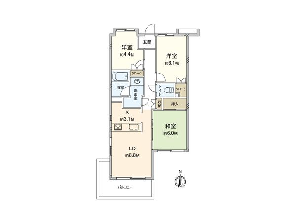 サンヴェール横浜永田グランテラス 間取図(平面図) 間取図(平面図)
