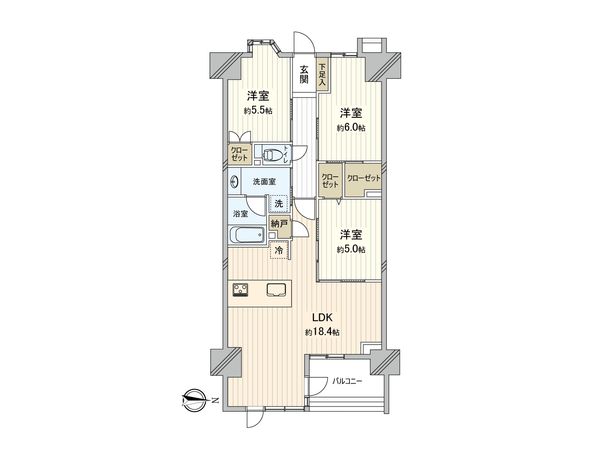 ヴェレーナグラン横濱井土ヶ谷 間取図(平面図) ヴェレーナグラン横濱井土ヶ谷 間取図(平面図)