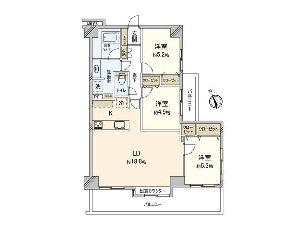 ルネ和田町 間取図(平面図)