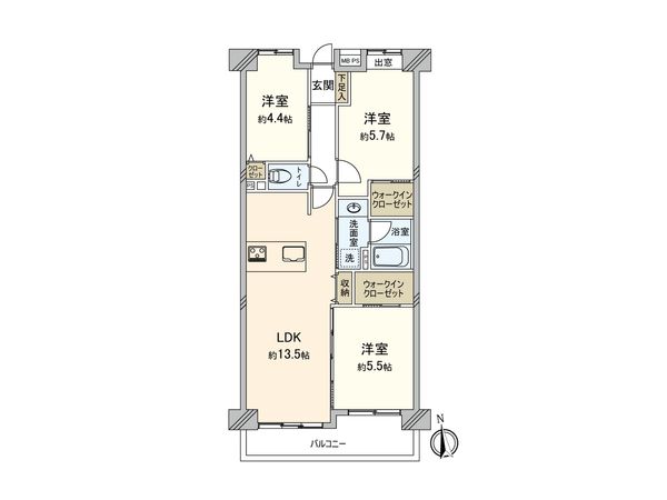 コスモ横浜和田町ヒルズ 間取図(平面図) 間取図(平面図)
