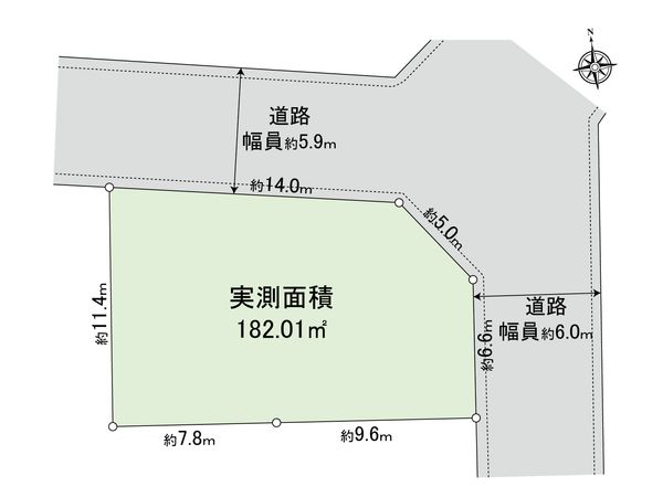 新宿区早稲田鶴巻町・山吹町 土地 区画図 区画図