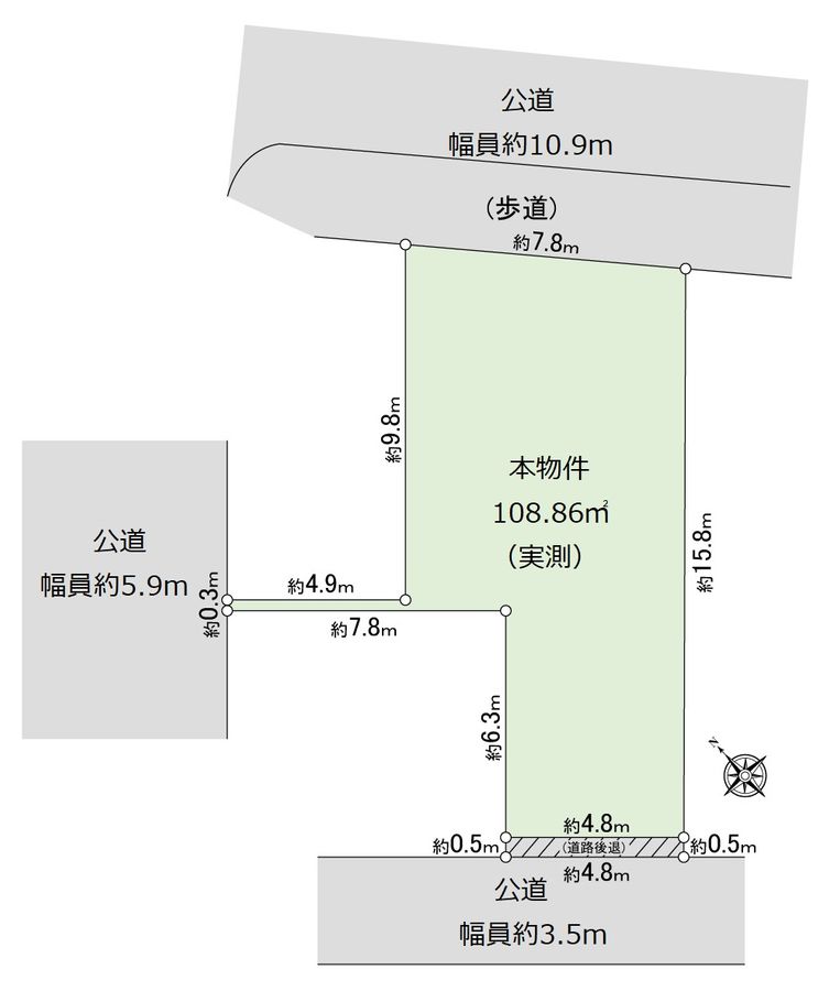 千代田区神田淡路町1丁目 土地 区画図 区画図