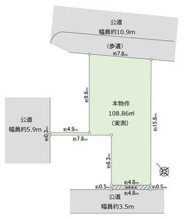 千代田区神田淡路町1丁目 土地 区画図