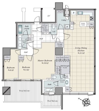 パークコート千代田四番町 間取図(平面図) パークコート千代田四番町 間取図(平面図)