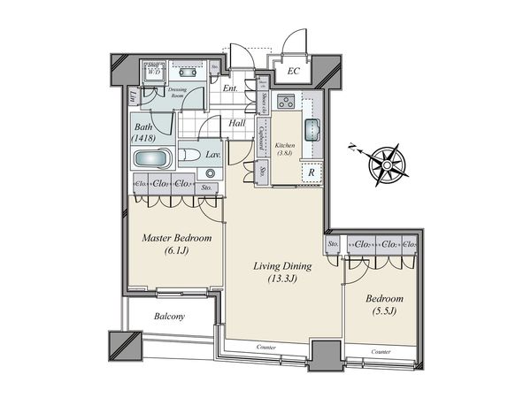 パークコート赤坂ザタワー 間取図(平面図)