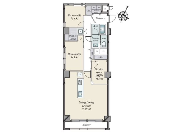シャトー赤坂台 間取図(平面図) 間取図(平面図)