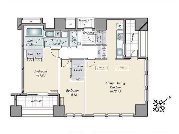 SAION SAKURAZAKA 間取図(平面図)