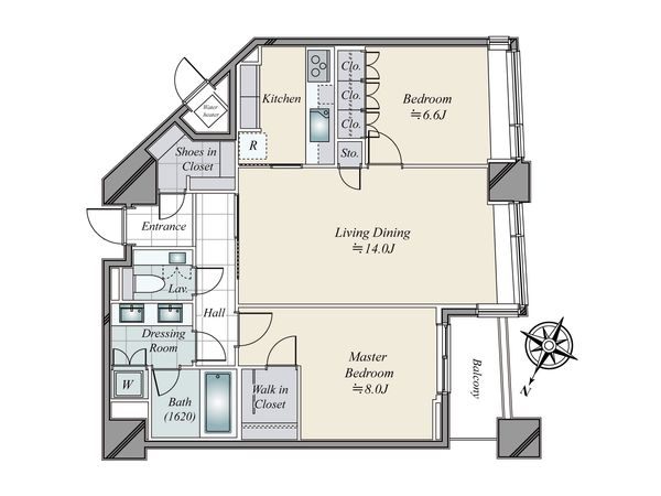 パークコート赤坂ザタワー 間取図(平面図)