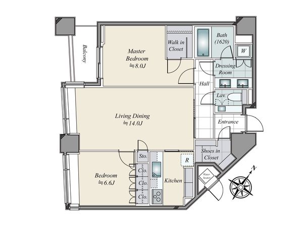 パークコート赤坂ザタワー 間取図(平面図)