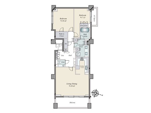 パークハウス赤坂新坂 間取図(平面図)