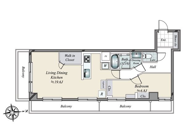 秀和三田綱町レジデンス 間取図(平面図)