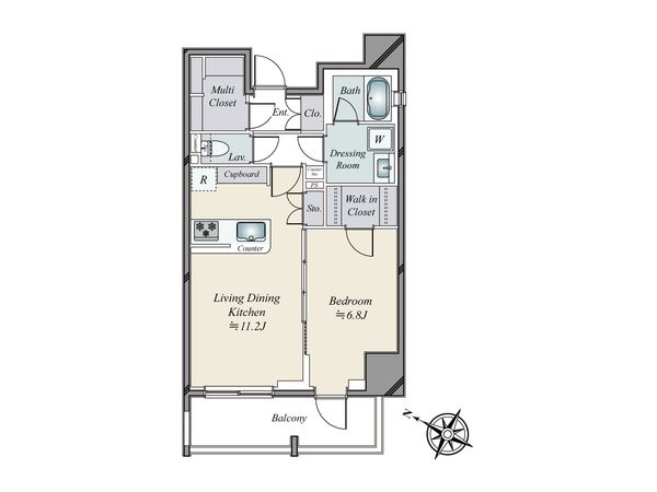 DUARES千代田三崎町 間取図(平面図)