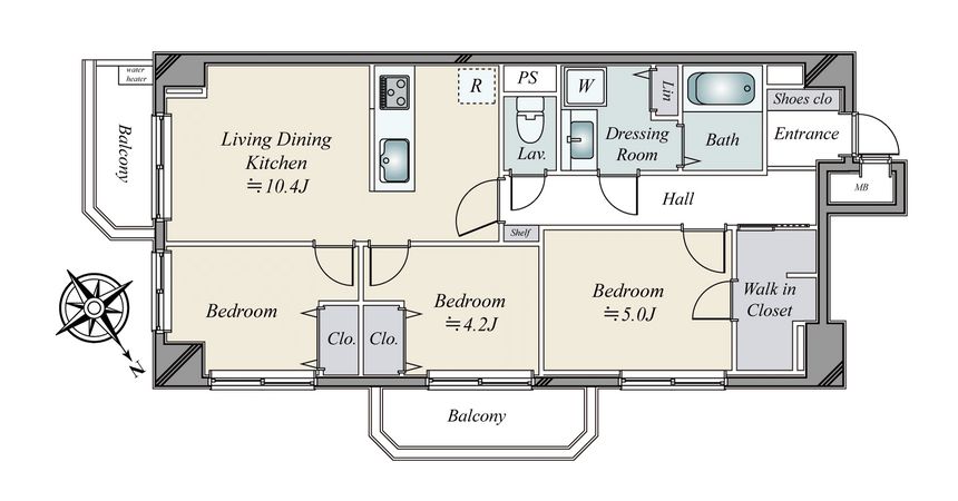 シャンボール三田 間取図(平面図) 間取図(平面図)